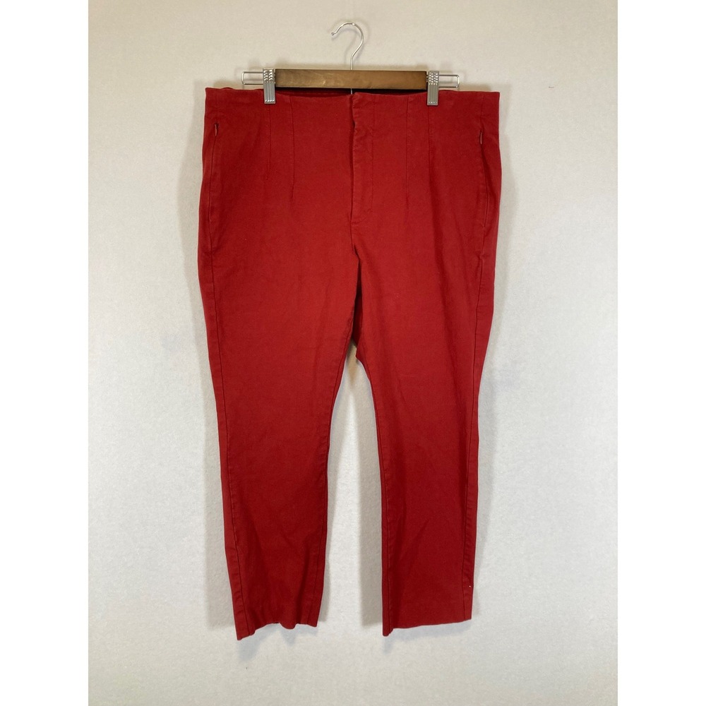 Business Casual Old Navy Womens‎ 16 Red Polished Pixie Skinny High Rise Pants